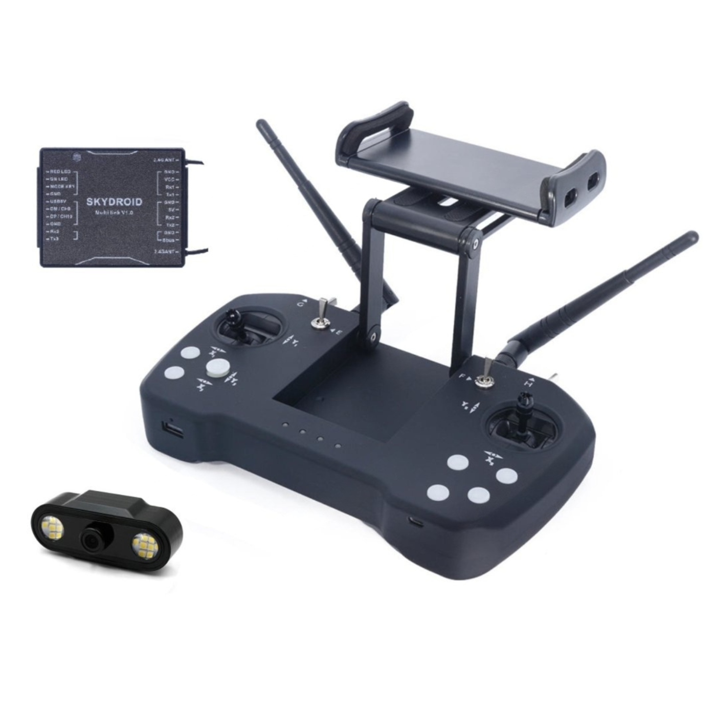 T12 Remote & Receiver Set — Reference: Skydroid T12 kit; accessories may differ.